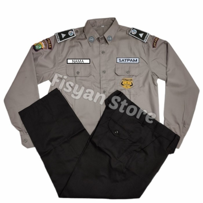 Seragam Security Seragam Pdl Sus Satpam Seragam Pdl Sus Security Coklat Terbaru