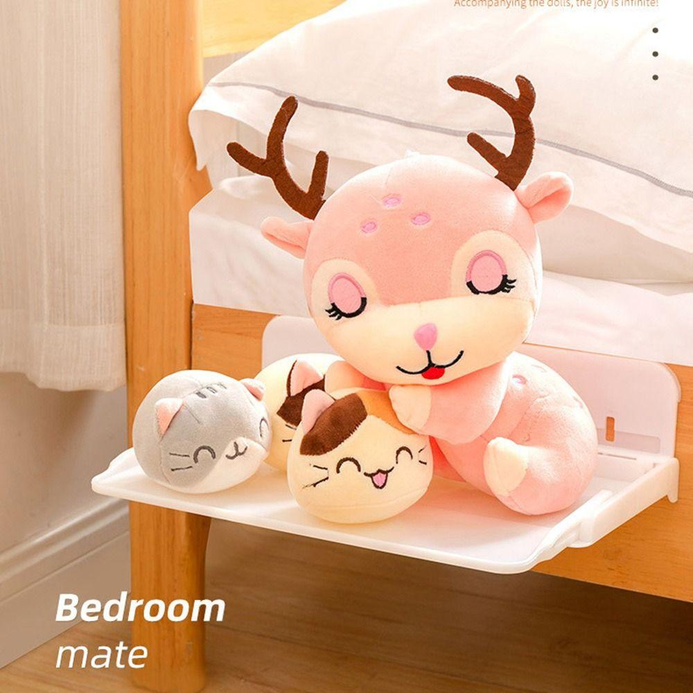 Rak Samping Tempat Tidur Atas Dapat Disesuaikan Untuk Dapur Kamar Mandi Rak Lipat Bebas Paku Expandable