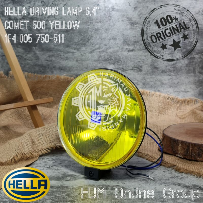 LAMPU SOROT - TEMBAK KABUT - DRIVING FOG LAMP HELLA COMET 500 YELLOW / KUNING