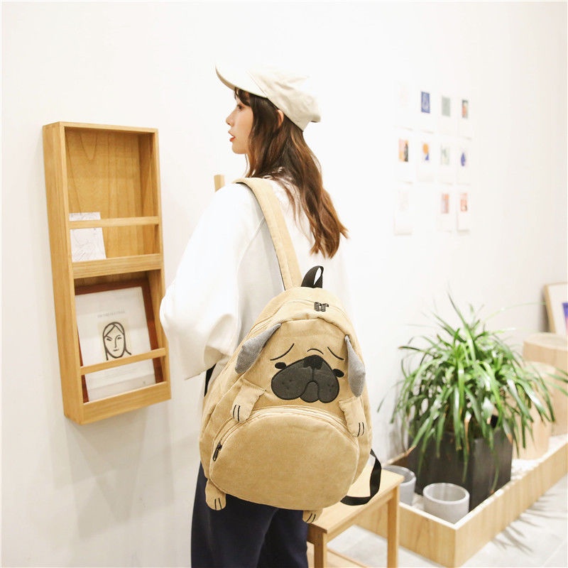 ✔☃Sera Vintage Gadis Tas Sekolah Wanita Versi Korea SMA Sederhana Kampus Mahasiswa Gadis Lembut Jepang Lucu Lucu Ransel