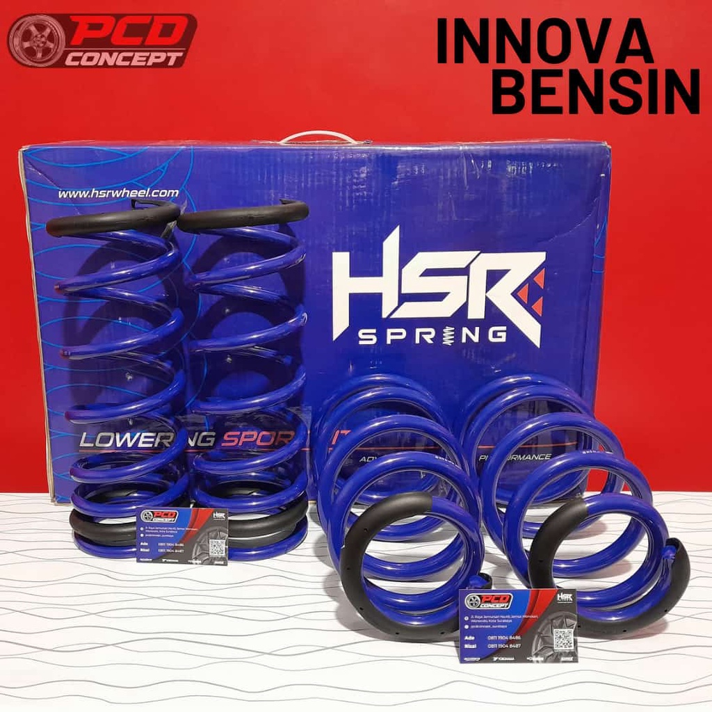 LOWERING KIT HSR BLUE INNOVA BENSIN/PER CEPER MOBIL INNOVA