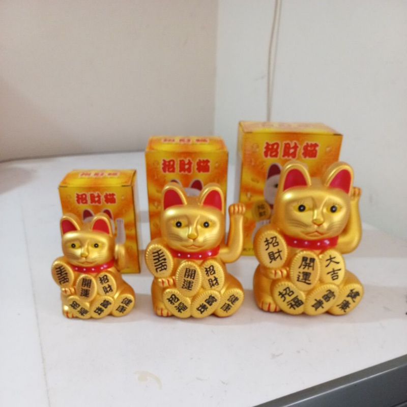 Kucing Hoki DOFF / Manekineko Doff / Kucing Hoki / Lucky Cat / Kucing Rezeki Metalik