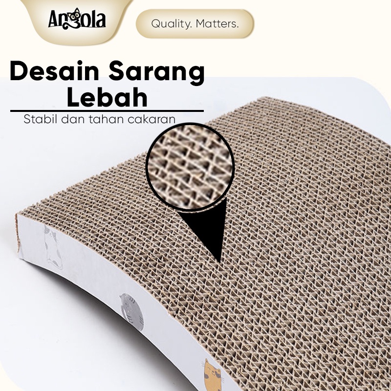 Papan Garuk Kucing Mainan M12/M13 Cat Scratch Board Extra Tebal Garukan Hewan Peliharaan