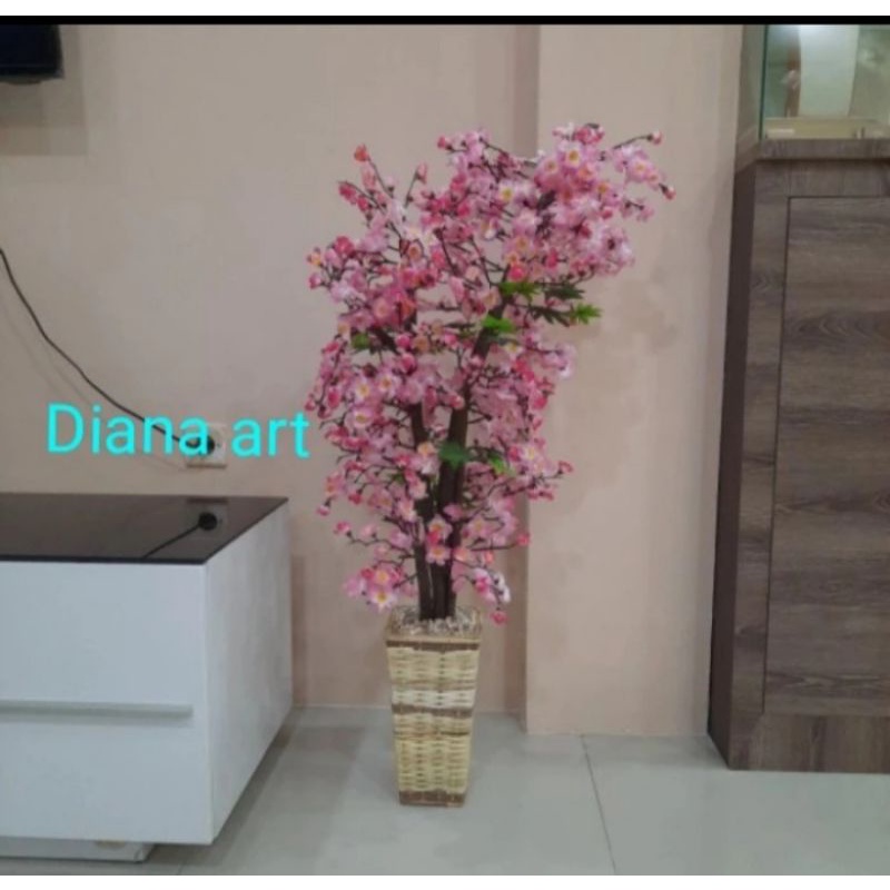 pohon sakura pink#bonsai sakura#sakura plastik#bunga plastik#sakura artificial#sakura#sakura hias#po