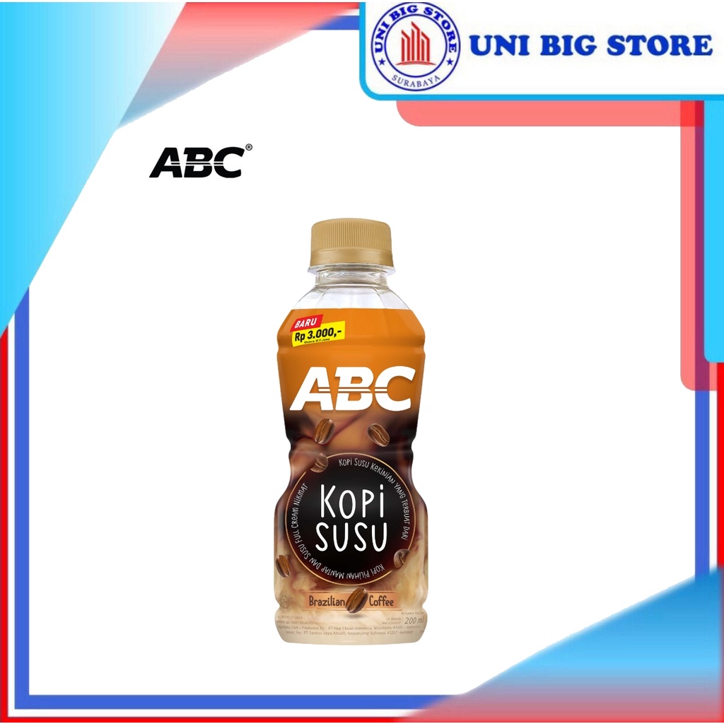

ABC Kopi Susu Brazilian MIlk Coffee 200 ml Botol