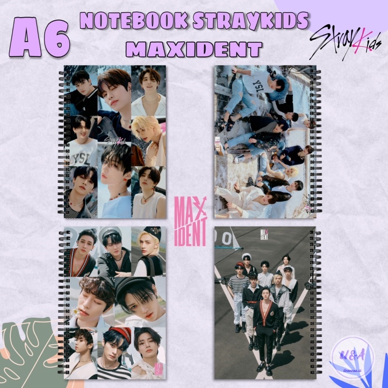 

[Unaverse] NOTEBOOK A6 STRAY KIDS MAXIDENT Buku Hyunjin Felix bangchan