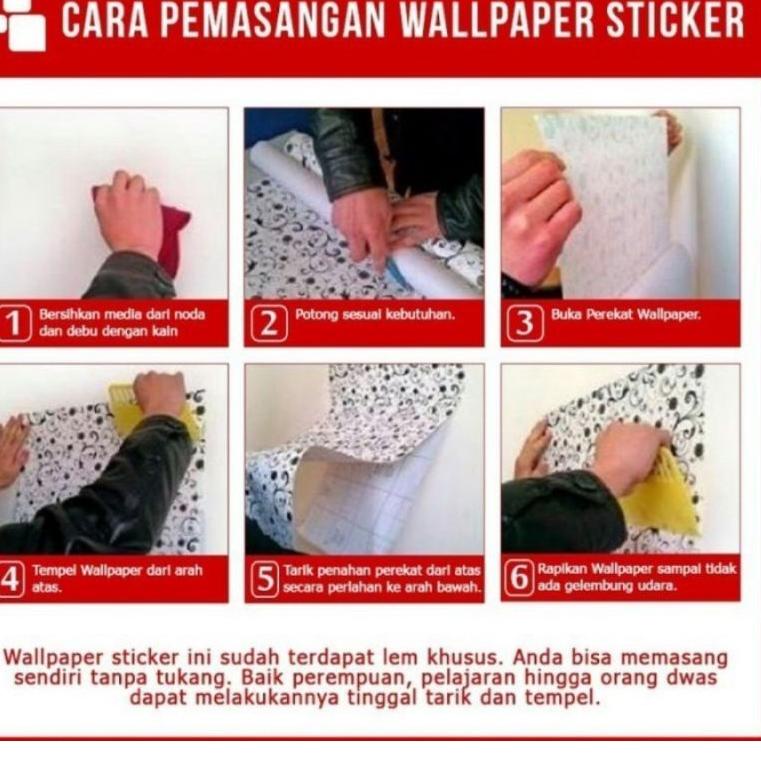 ABE.31Oc22ᵛ • 1 kg muat 2 roll10M X 45CM WALLPAPER DINDING WALLSTICKER MOTIF KARTUN POLOS BATIK PUTI