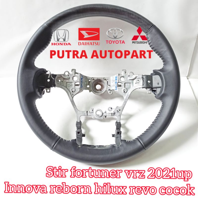 rangka stir setir fortuner vrz black wood kayu hitam 2021up original