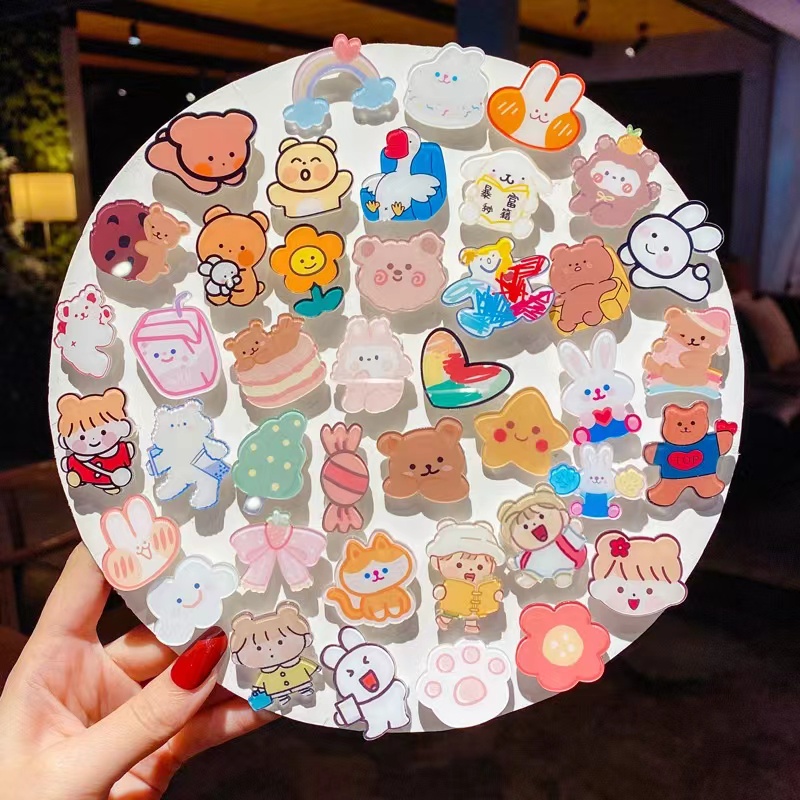 【Bayar di tempat】Pin Bros Lencana Desain Kartun Hello Kitty Gaya Jepang Untuk Dekorasi Tas Sekolah Anak Perempuan