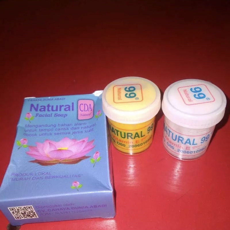 Paket Cream Natural 99 Plastik ( Cream SM + Sabun Natural )