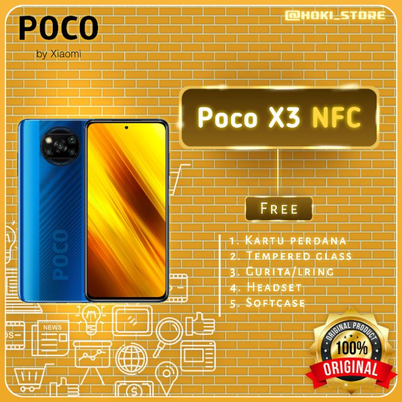POCO X3 NFC [6GB+64GB] & [8GB+128GB] GARANSI RESMI XIAOMI INDONESIA