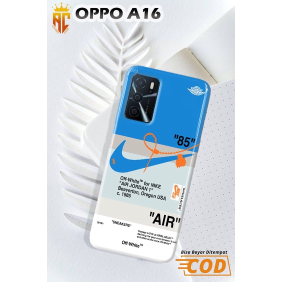 [hcop13] Case 3d Hardcase OPPO A16 A54 A55 A53 2020 DESIGN AIR JORDAN KEKINIAN  - Anabelcase Hardcas