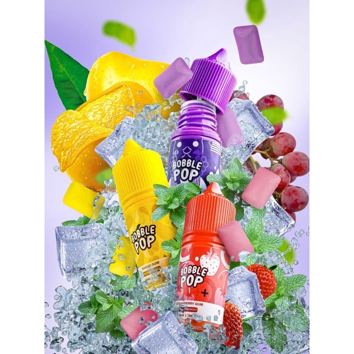 Pods Friendly Bubble Pop Strawberry Gum 30ml 12mg by Puff Distribution Mantul