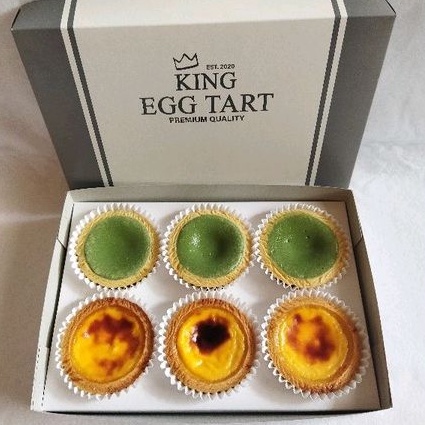 

king egg tart matcha dan original