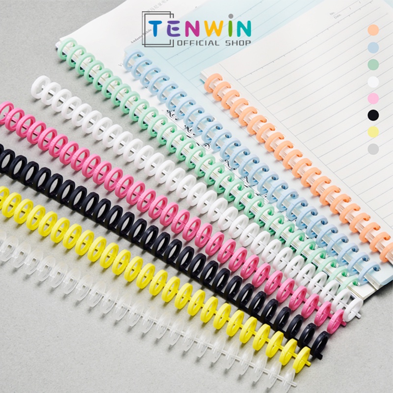 

HARU Ring Binder Plastik Spiral 30 Lubang Untuk Loose-leaf paper A4 B5 A5 A6 A7-Tenwin