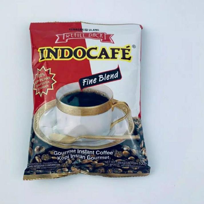 

9.9 MALL Indocafe Fine Blend Refill Pack 100gr (cukup untuk 50 cangkir) gas !!