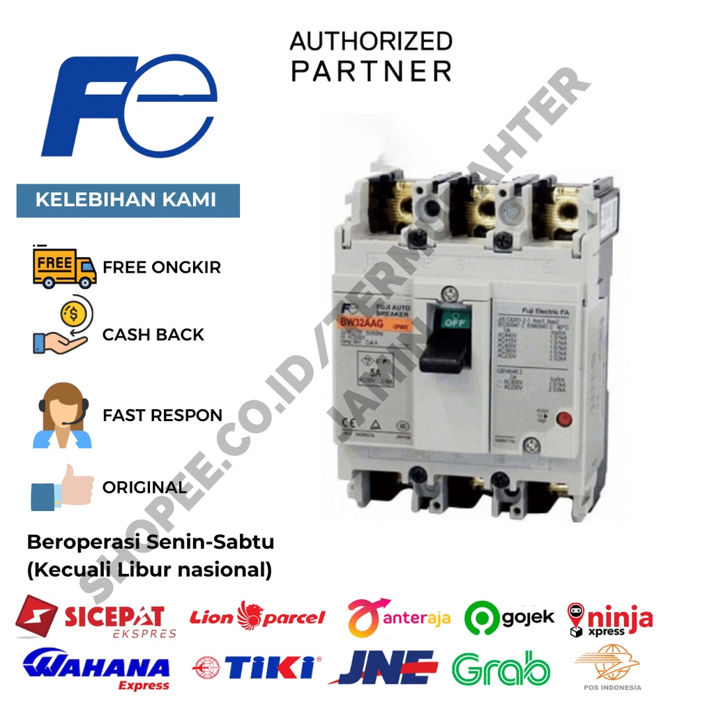 FUJI MCCB BW160SAG-3P MCCB BW SERIES 160AF 36kA 3P