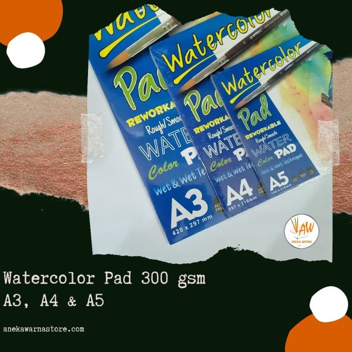 

Berkualitas Buku Gambar Water Color/Water Color Pad Bergaransi