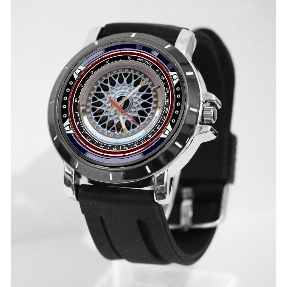 [Riashop] Jam Tangan Rubber VELG MOBIL BBS
