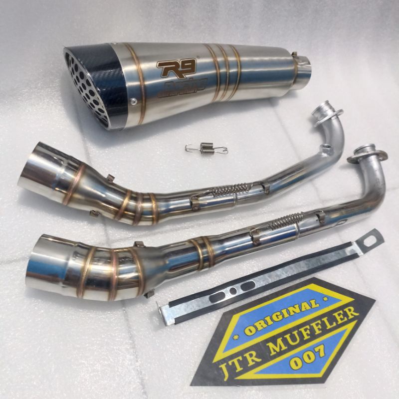 Knalpot racing R9 h2 vario 160 new pcx 160 new nmax new aerox new