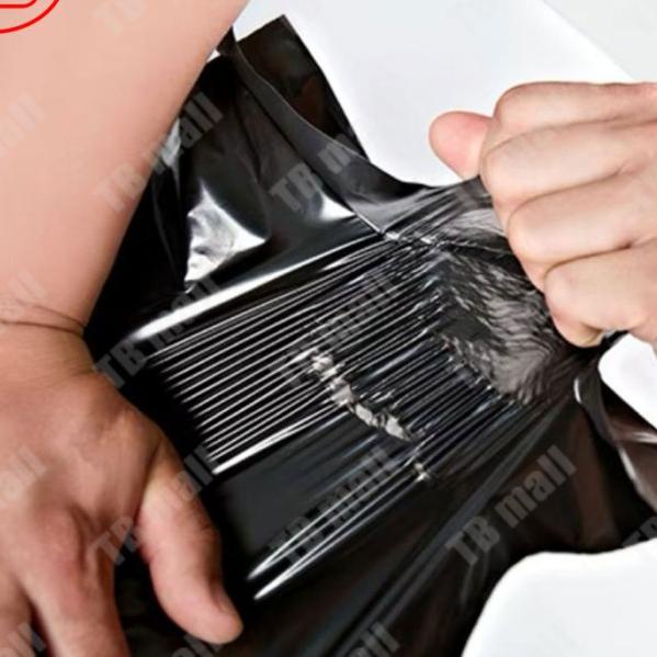 

Plastik Packing Polymailer LDPE Hitam 35X50CM Glossy isi 50pcs Tebal
