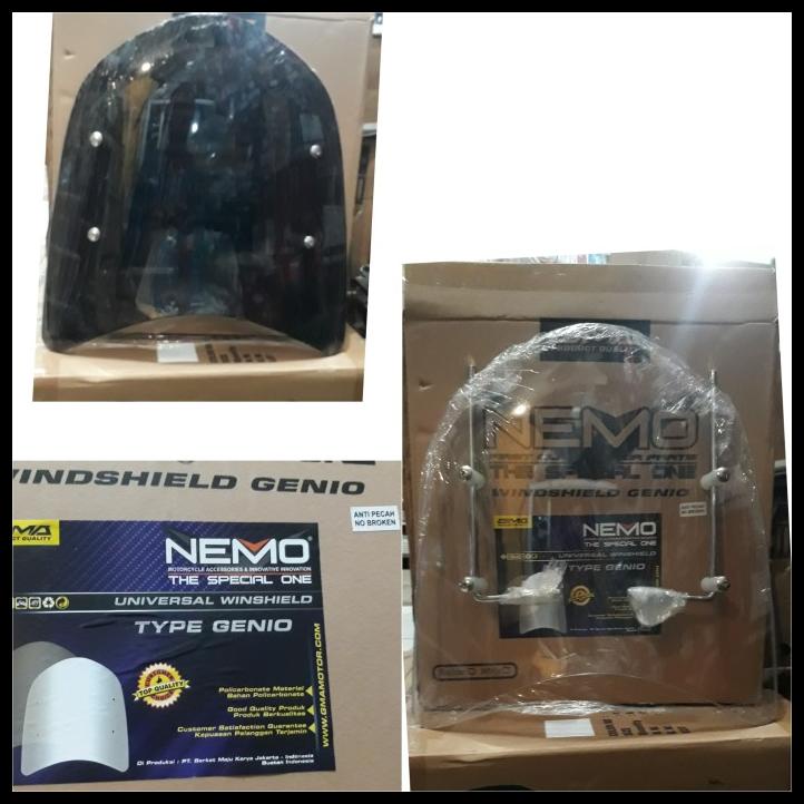 Visor Tameng Angin Motor Beat Tebal Kaca Pelindung Angin Nemo