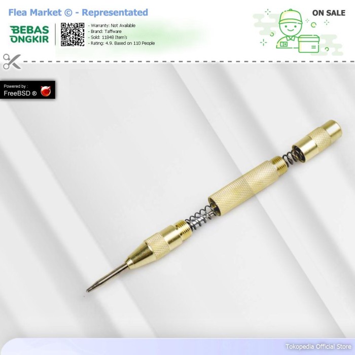 

Bergaransi Taffware Automatic Center Punch Penanda Titik Bor Terbatas