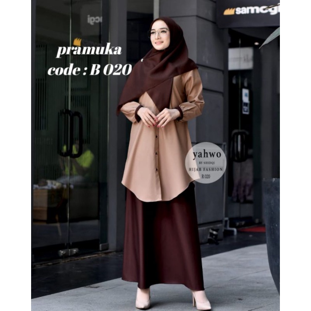 setelan rok pramuka wanita Terbaru/pakaian kerja wanita terlaris/seragam pramuka guru wanita/Busuy