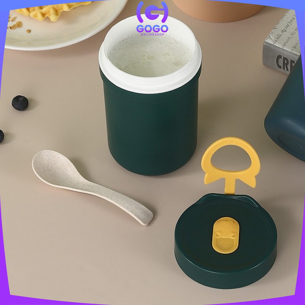 GOGO-C377 Breakfast Cup Portable Soup Cup Kontainer Bekal Makanan / Tempat Sup Bubur Sarapan Tempat Kuah Anti Tumpah