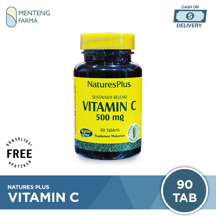 Natures Plus Vitamin C 500 Mg Isi 90 Tablet - Asupan Vitamin C