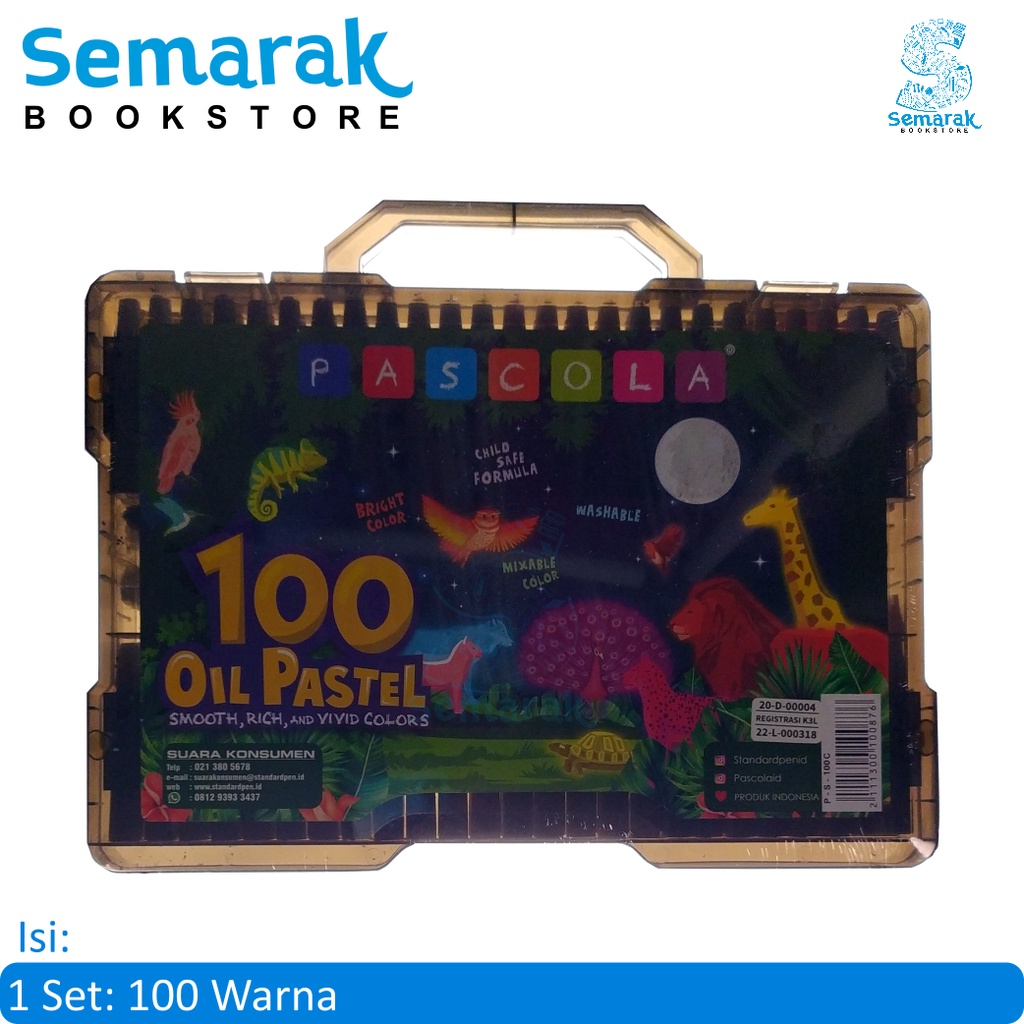 

Pascola Oil Pastel Krayon Aman Bagi Anak - 100 Warna