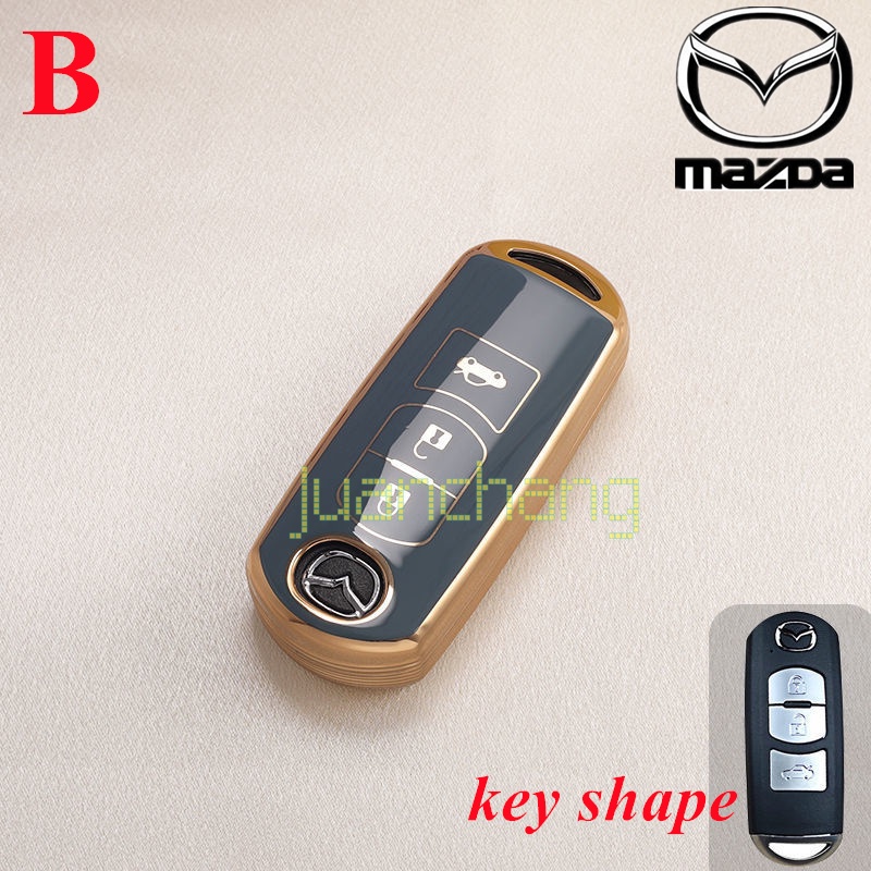 Case Cover remote Kunci Mobil Bahan Tpu Untuk mazda 2 mazda 3 mazda 6 Atenza Axela Demio CX-5 CX-3 CX7 CX7 Cx2018 2015 2019