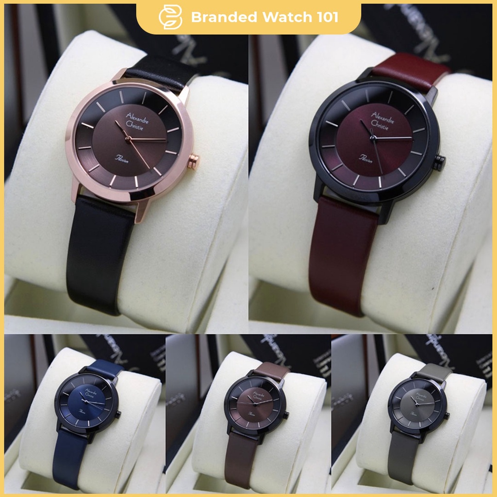 ORIGINAL Jam Tangan Wanita Alexandre Christie AC 2978 / AC2978 / 2978 Garansi Resmi 1 Tahun, Leather