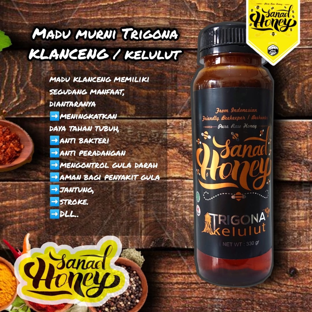 

Madu TRIGONA KELULUT KLANCENG Sanad Honey Murni Amanah Nektar Alami