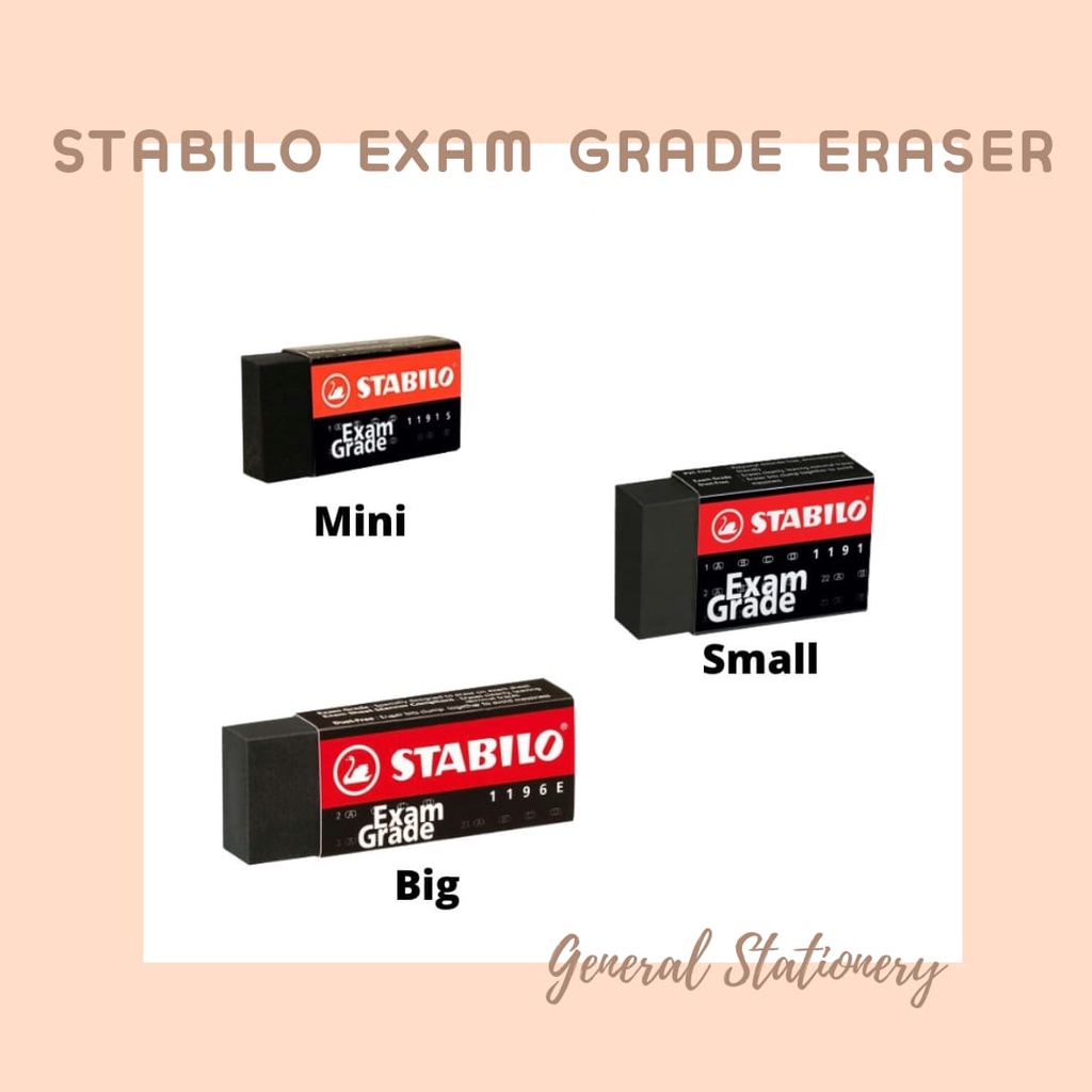 

Stabilo Eraser Exam Grade Black / Penghapus Stabilo Hitam untuk Ujian