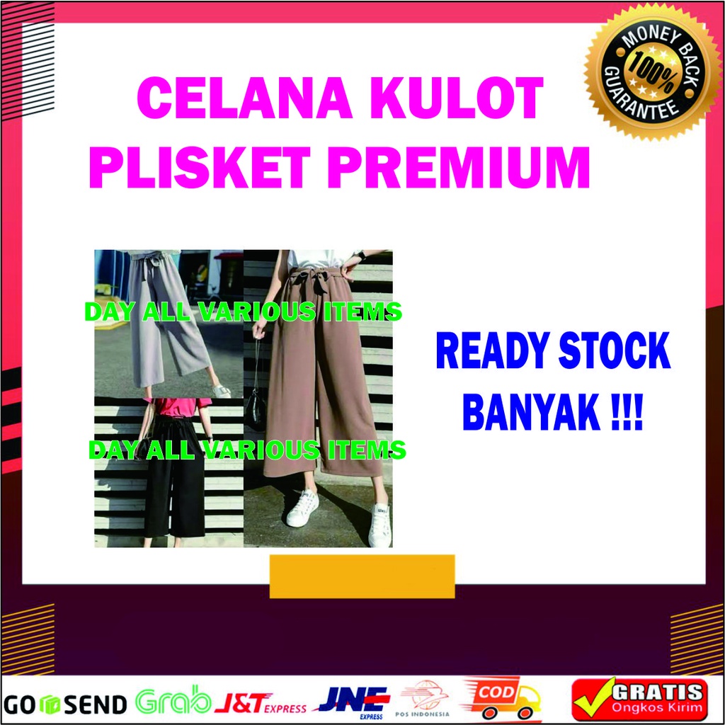 CELANA KULOT PLISKET PREMIUM