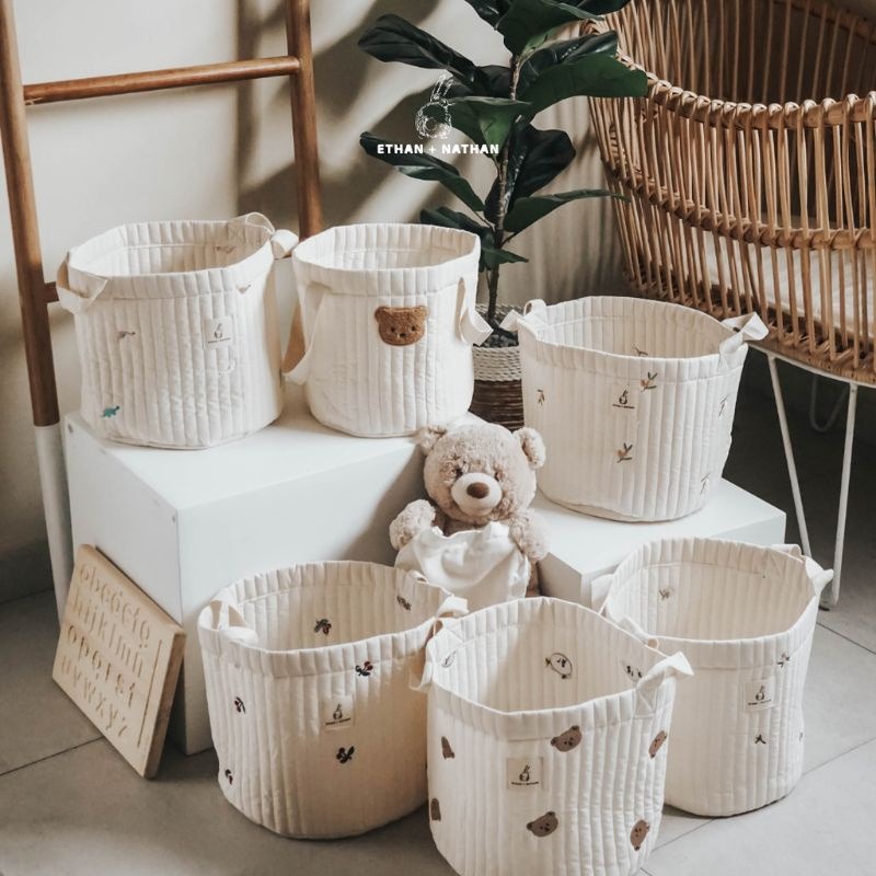 Ethan + Nathan Cotton Storage Basket