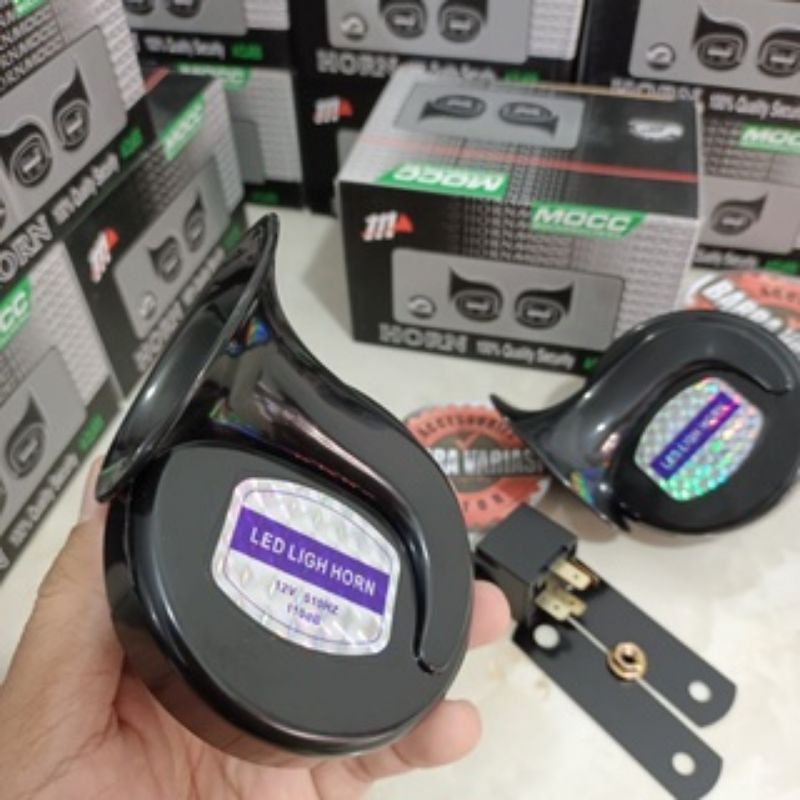 KLAKSON KEONG DOUBLE + RELAY MOCC ISI 2 PCS BISA UNTUK MOTOR DAN MOBIL