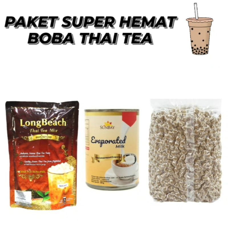 

Paket Super Hemat Boba Thai Tea Drink Import Thailand