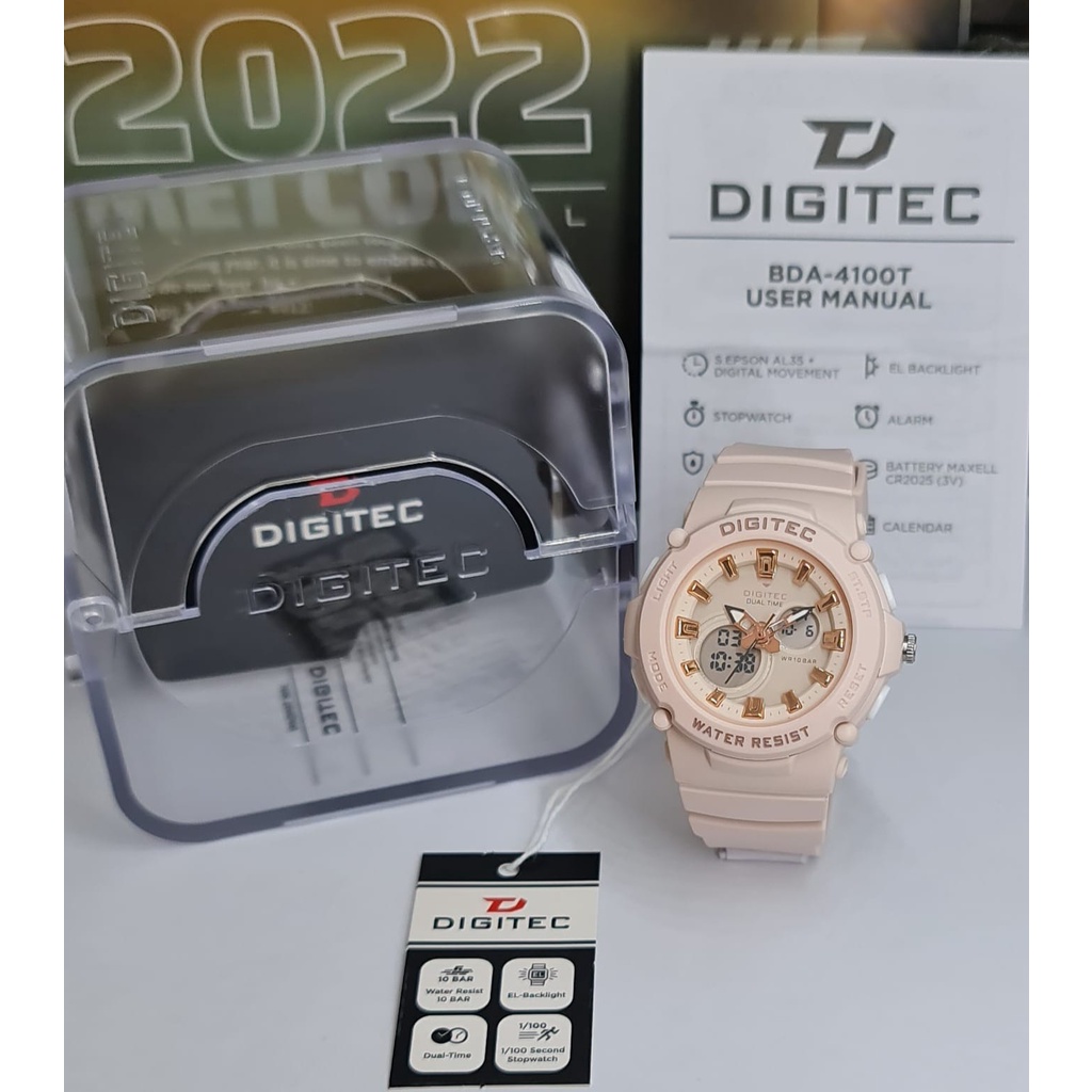 JAM TANGAN WANITA DIGITEC BDA-4100T BDA 4100T DG-4100T ORIGINAL