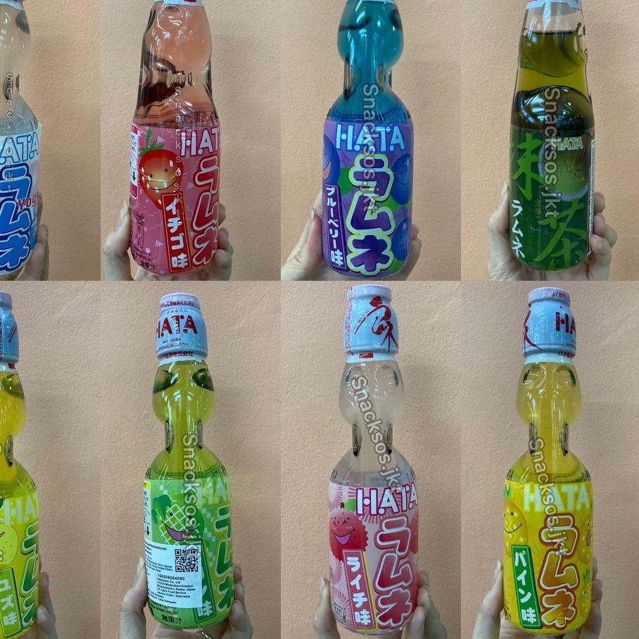 

BAYAR DITEMPAT✔️HATA RAMUNE Strawberry / Blueberry / Matcha / Yuzu /Yogurt / Melon / Lychee / Pineapple - Soda Jepang|SQ8