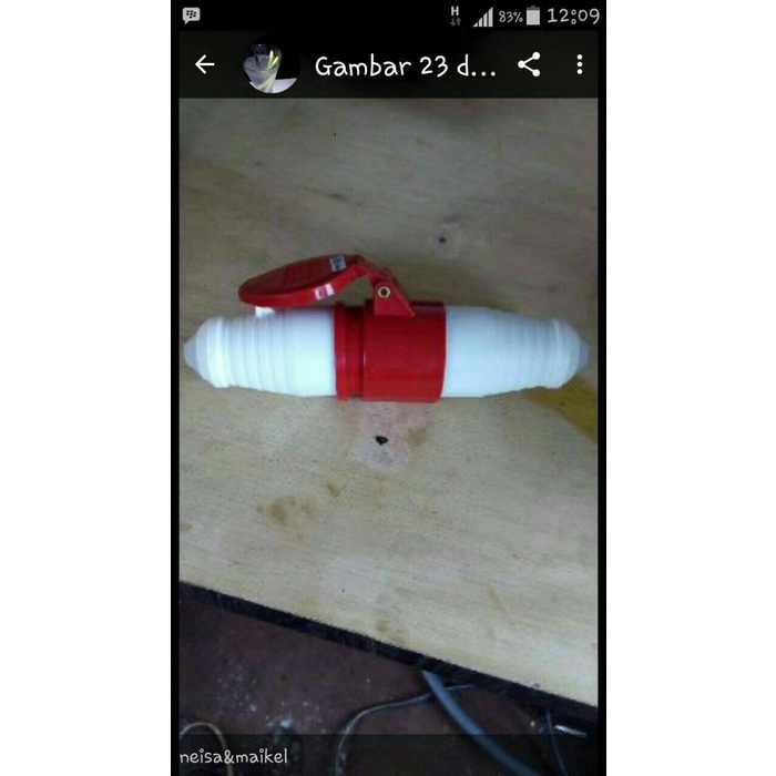 Soket & Plug mobile 4 x 32 Ampere ( sepasang ) stopK0ntak 4 kaki