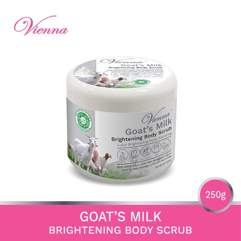 BISA COD - VIENNA BODY SCRUB GOAT'S MILK - 250Gr