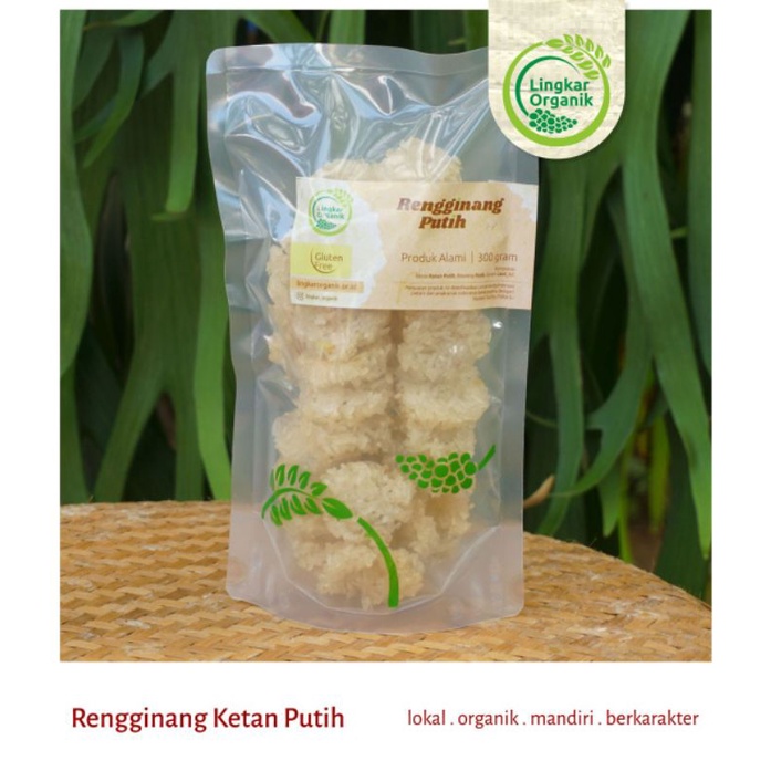 

Rengginang Putih dan Hitam Organik,bebas MSG dan Pengawet|Lingkar Organik|Banjarmasin