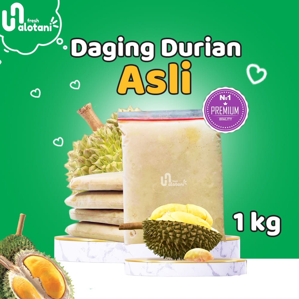 

Daging Buah Durian Palu Asli Murni Original (berat isi 1kg)