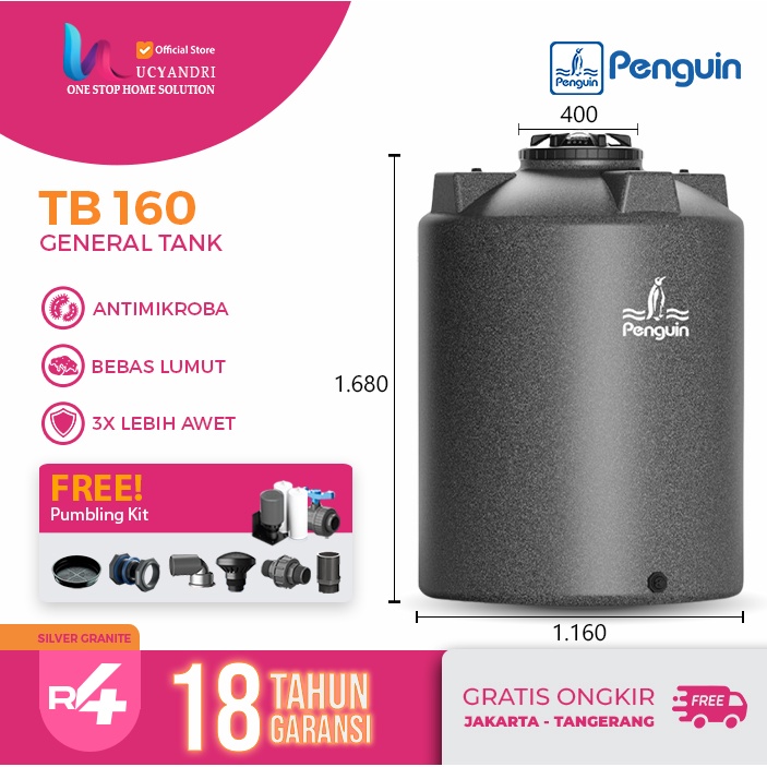 Tangki Air Penguin TB 160 / Toren Air / Tandon Air