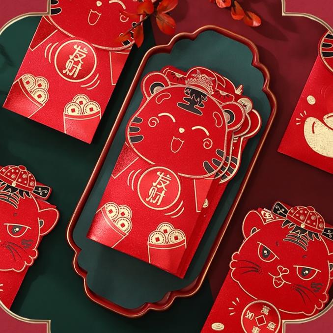 

HS373 2022 Amplop Angpao Merah Motif Macan Untuk Tahun Baru Cina Imlek