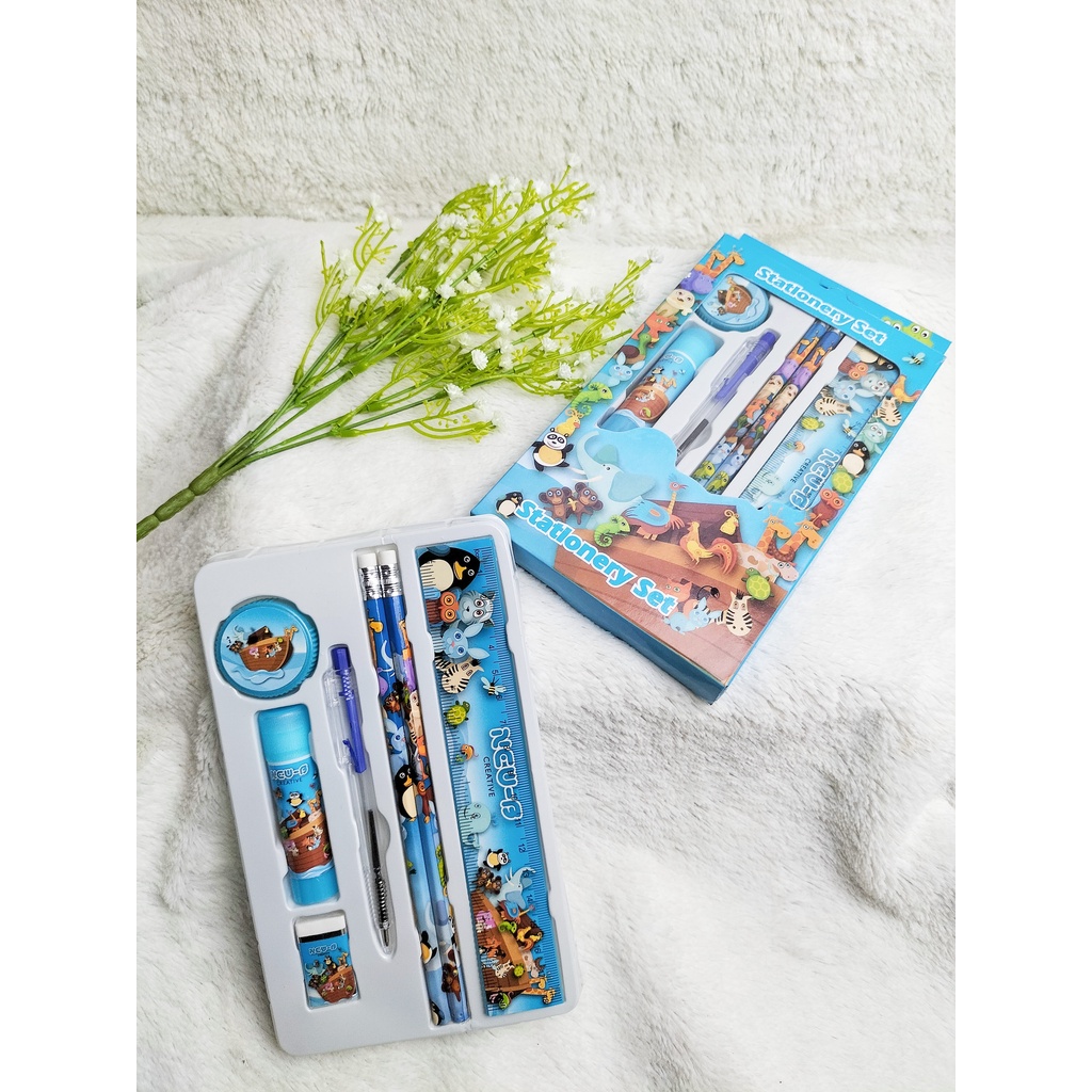 KING [ATS] Alat Tulis Set 7in1 / Stationery Set / Alat Tulis Anak / Alat Tulis Sekolah / Set Alat Tulis 7in1