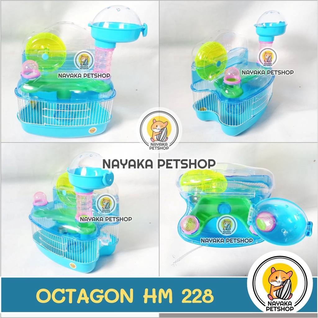 Octagon HM 228 Kandang Hamster Tingkat 3 Lantai Menara