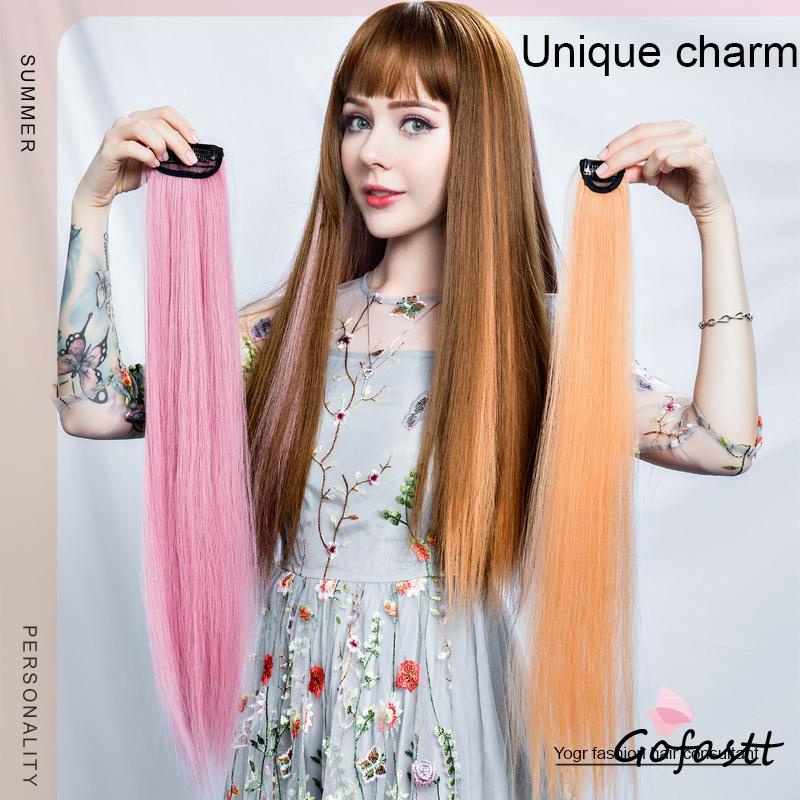 Wig Rambut Warna-warni  Wig Rambut Wanita  Rambut Panjang G